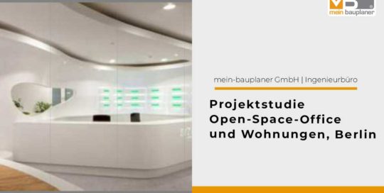 Projektstudie Open-Space-Office und Wohnungen, Berlin 1