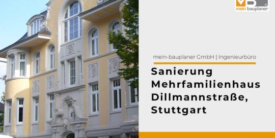 Sanierung Mehrfamilienhaus Dillmannstraße in Stuttgart 1