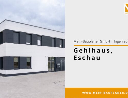 Lieferung und Montage einer Gewerbehalle mit Büro und Wohnung in 63863 Eschau